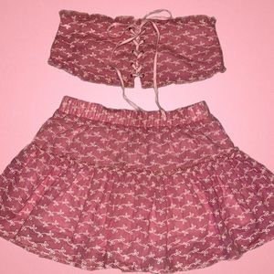 Top and skirt set